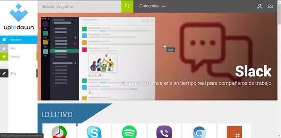 Pantalla de Uptodown