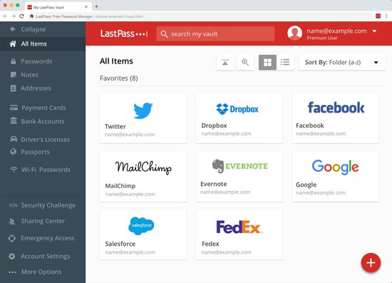 Administrar contraseñas con LastPass