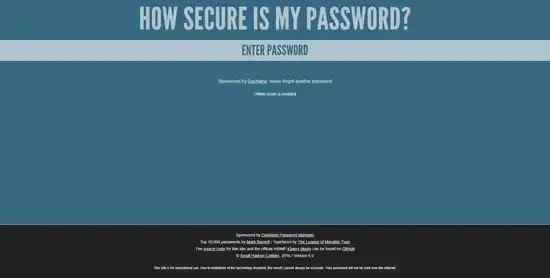 Crear contraseñas seguras con HowSecureIsMyPassword
