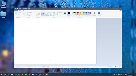 Pantalla del programa Paint