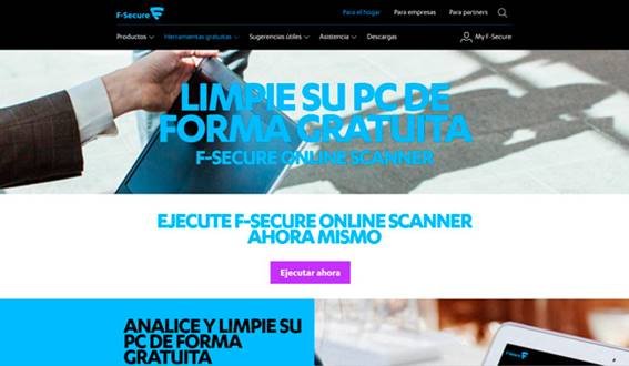 F-Secure Online Scanner antivirus online