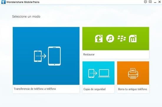 Clonar móvil con Wondershare MobileTrans