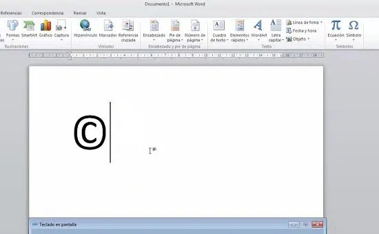 Pasos para insertar símbolos en Word