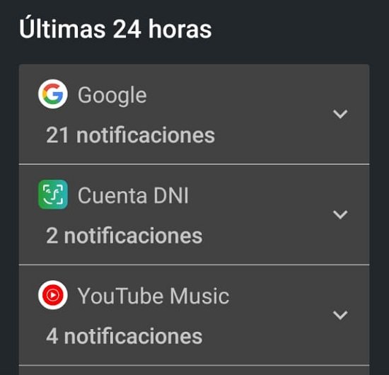 Historial de notificaciones en Android