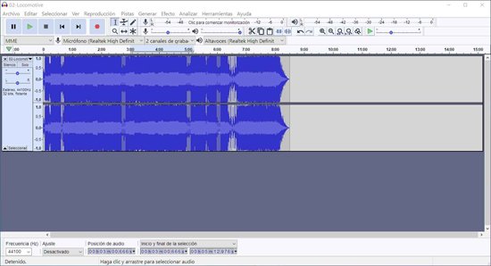 Audacity para contar canciones