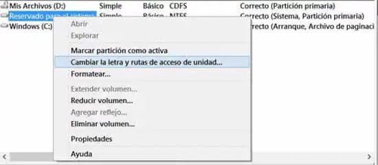 Acceder a la partición reservada de Windows