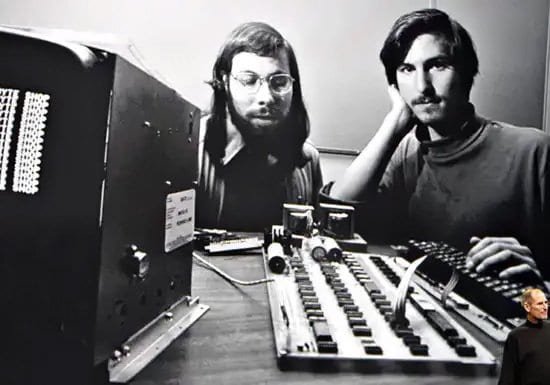 Steve Jobs and Steve Wozniak