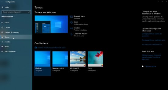 Personalizar los temas de Windows 