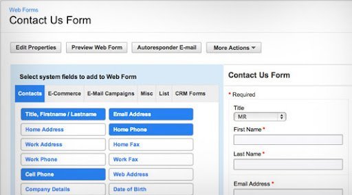 Interface de formulario