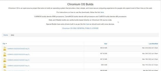 Crear imagen ISO de Chrome OS