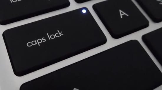 Indicador de Caps Lock del teclado
