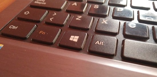 La tecla Windows del teclado