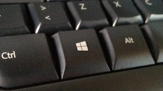 La tecla Windows del teclado