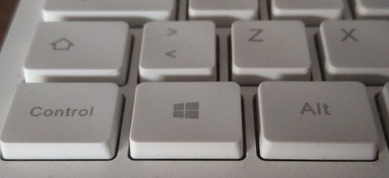La tecla Windows del teclado